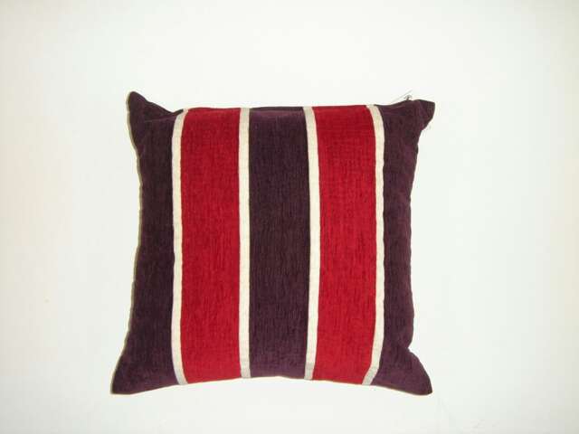 Oxford Chenille Cushion Cover with Cusion Pads (43x43 cm) Purple 43 x 43 cm 1