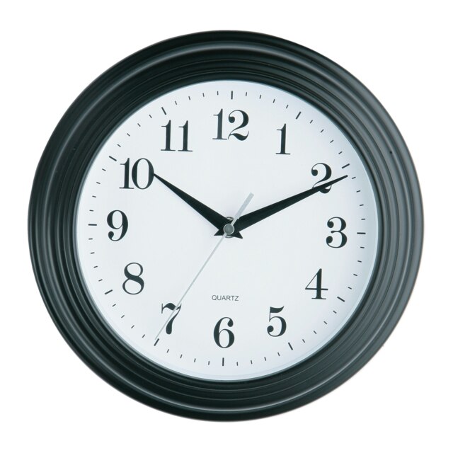 Interiors by Premier Black Vintage Wall Clock, Classic Design With Bold Numerals And Distressed Finish, Quartz Movement