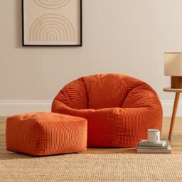 Icon Dome And Footstool Jumbo Cord Bundle Terracotta