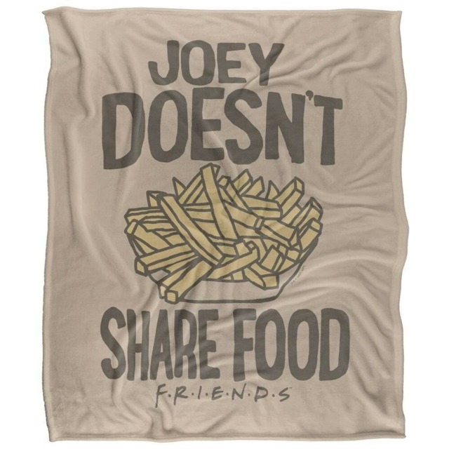Friends Joey Doesnt Share Food Blanket - Multicoloured - One Size
