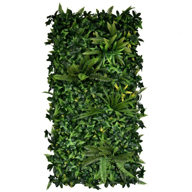 True Products Premium Artificial Living Wall Green Plant Panel 1m x 50cm - Green Dream