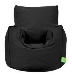 Bean Lazy Black Cotton Bean Bag Armchair Toddler Size