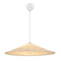 Nordlux Hill Indoor Pendant Light White Tyvek E27 Crinkled Fabric - Mains Powered, IP20