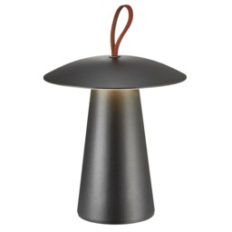 Nordlux Ara Outdoor Table Battery Light Black Aluminium Intergrated LED Touch Dimmer, IP54