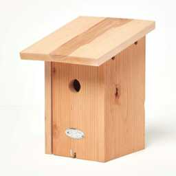 Homescapes Real Wood Blue Tit Bird Box House Multi