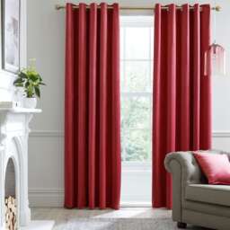 Laurence Llewelyn-Bowen Montrose Eyelet Curtains Claret
