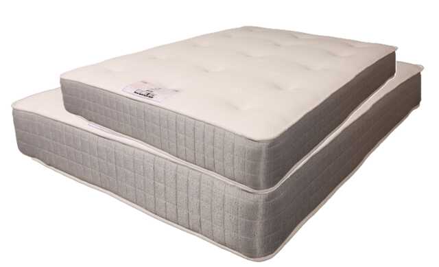 Kids Bunk Bed Bella Trio Sprung Tufted Mattress - Single & Small Double