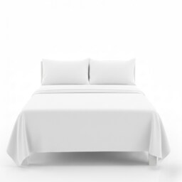 Easy Care Flat Bed Sheet Polycotton Durable Low Maintenance Bedding White King