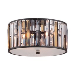 Gemma 3 Light Flush Mount Ceiling Light Vintage Bronze, E27