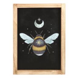 Something Different Bee Framed Art Print - Black/Beige - One Size