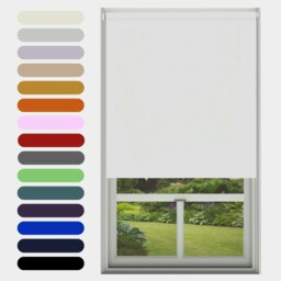 Blackout Roller Blind White 180cm White White
