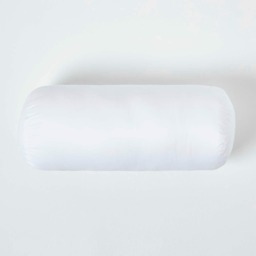 "Homescapes Luxury Super Microfibre Bolster Cushion Pad Insert Inner 30 x 18 cm (12 x 7 inches) White 30 x 18 cm (12 x 7"")"