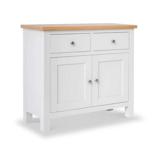 Farro White Small Sideboard Fully Assembled - By Roseland Furniture