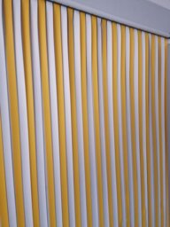 Heavy Duty Bug Blind,Fly Blind,Strip Blind, Door Blind-YELLOW & WHITE (80cm wide-UK Standard door size)