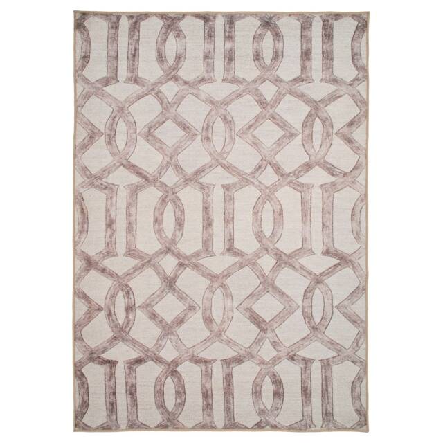 Beige Contemporary Abstract Soft Chenille Washable Living Room Area Rug-120x170cm Cream