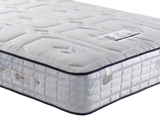Sareer Pocketo 2000 Pocket Sprung Cool Blue Memory Foam Mattress 3FT White Single