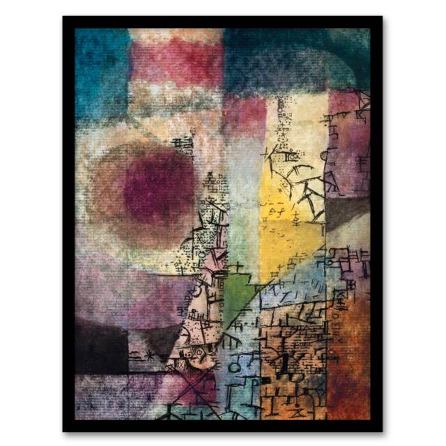 Paul Klee Framed Wall Art Print Untitled Modern Abstract Painting Home Décor