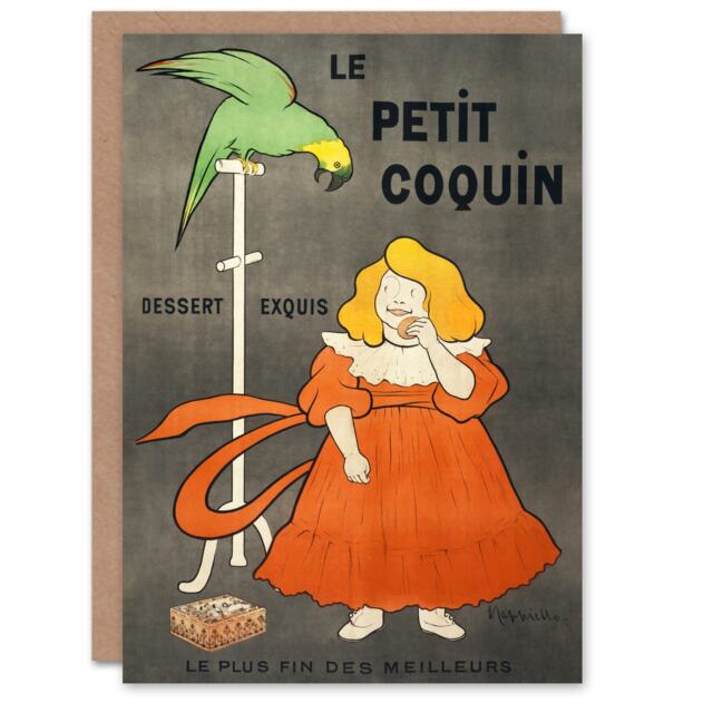 Leonetto Cappiello Art Card Petit Coquin Biscuit Vintage Advert