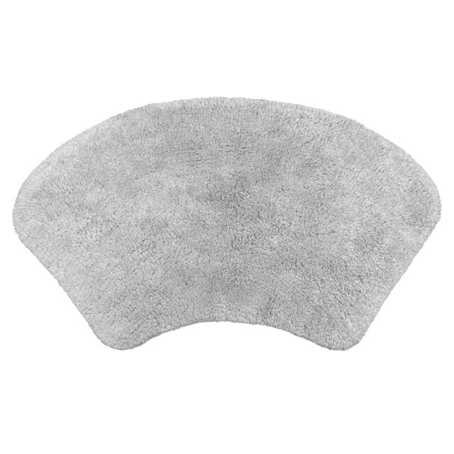 Curved Shower Mat 100% Cotton - Dove Grey