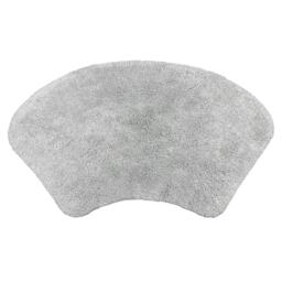 Curved Shower Mat 100% Cotton - Dove Grey