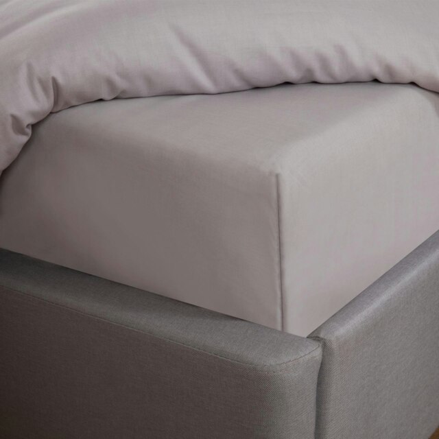 OHS 30cm Deep Elasticated Fitted Bed Sheet, King - Silver
