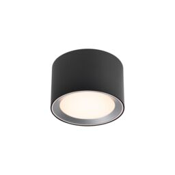 Nordlux Landon Smart Indoor Ceiling Light Black Metal Intergrated LED Smart - Mains Powered, IP44