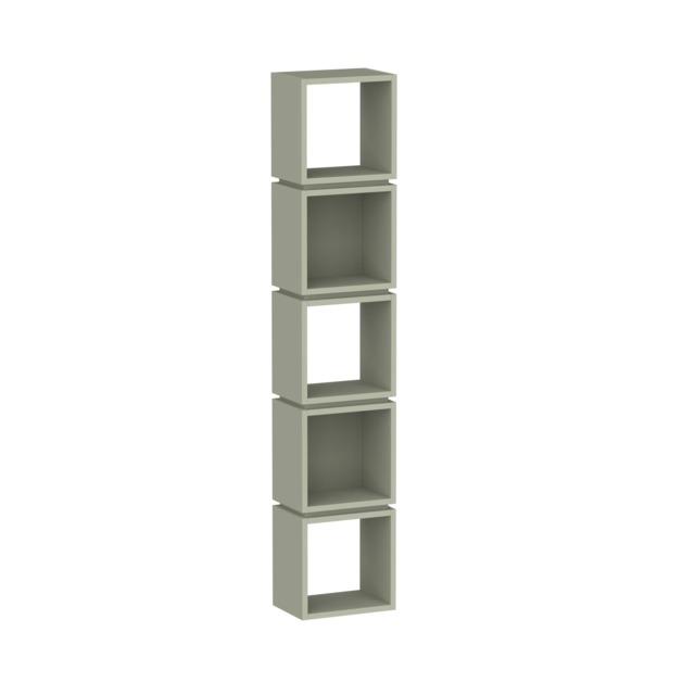 Decortie Multi Bookcase 32x22x167cm Ash Green