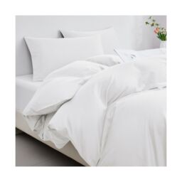 Ezysleep Egyptian Cotton Duvet Cover Set Premium Luxuriously Soft Breathable White