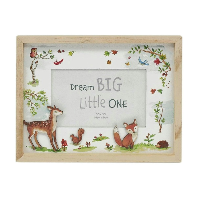 Lesser & Pavey Wooden Photo Frame Woodland Animals Brown One Size