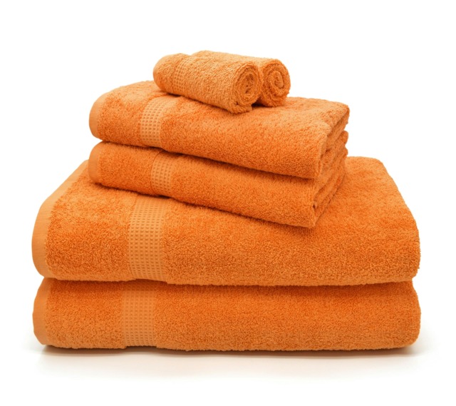 Luxury 100% Egyptian Cotton Towels 550gsm Orange Orange Orange Face cloth