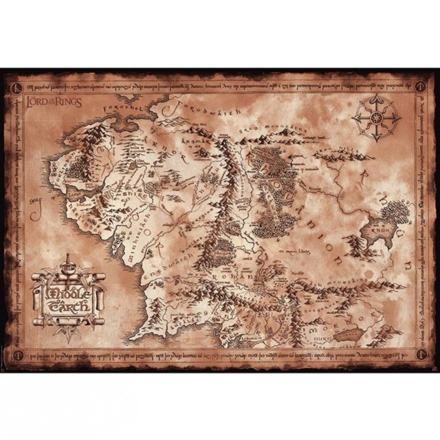 The Lord of The Rings One Map 61 x 91.5cm Maxi Poster