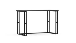 Decorotika Alfa Computer Desk with Metal Legs - H 75 cm x W 20 cm x D 60 cm