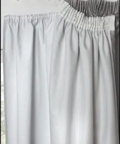 Pencil Pleat Blackout Curtain Lining 168cm x 129cm White White White