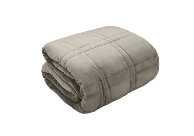 Velour Silver Weighted Blanket 125x150cm 4kg