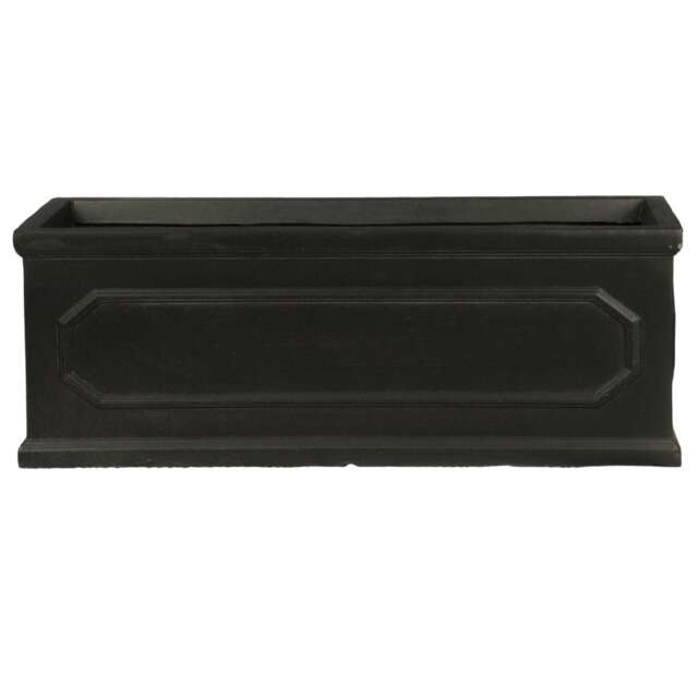 Faux Lead Chelsea Window Box Light Stone Garden Planter W22 H22 L60 cm, 29 ltrs Cap.