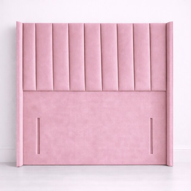 Wing Panel Floorstanding 4FT Small Double Pink Conison 54inch Headboard