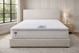 3000 Royal Pillowtop 40cm Deep Pocket Sprung Cool Blue Memory Foam Mattress
