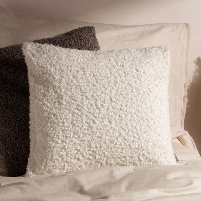 Yard Cabu Chunky Boucle Cushion Cream Ecru 45 x 45cm 1