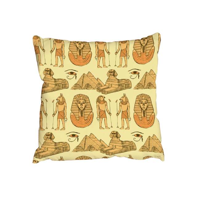 Egyptian Sketch symbols (Outdoor Cushion)