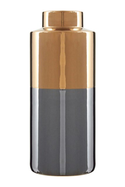 Interiors by Premier Grey Large Metallic Vase Multi
