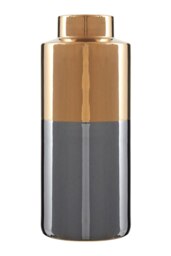 Interiors by Premier Grey Large Metallic Vase Multi