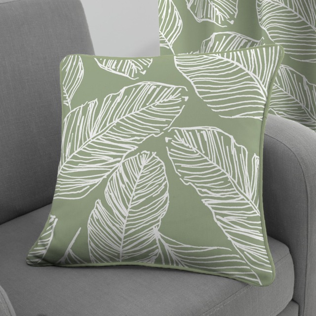 Fusion Matteo Filled Cushion Green