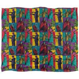 Universal Monsters Collage Blanket - White - One Size