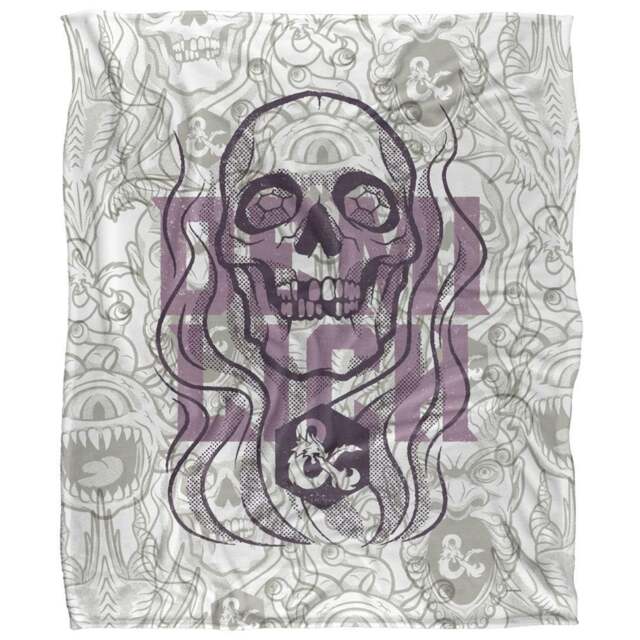 Dungeons & Dragons Retro Demilich Blanket - White - One Size