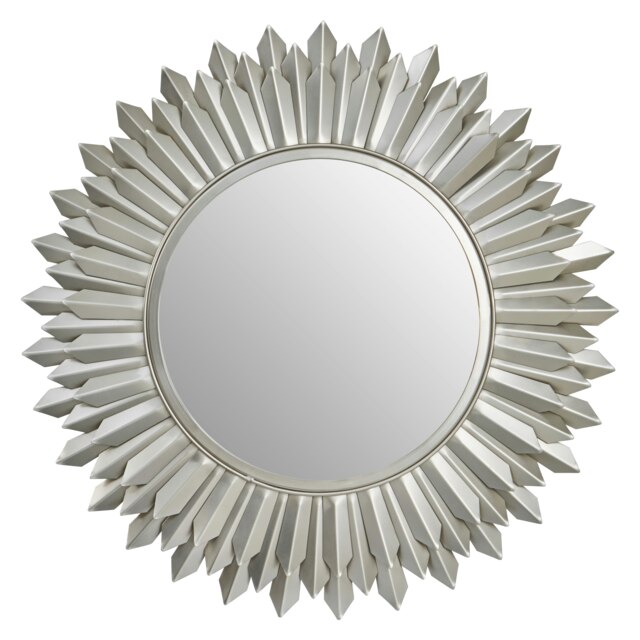 Templar Sunburst Wall Mirror Silver
