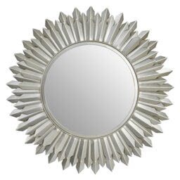 Templar Sunburst Wall Mirror Silver