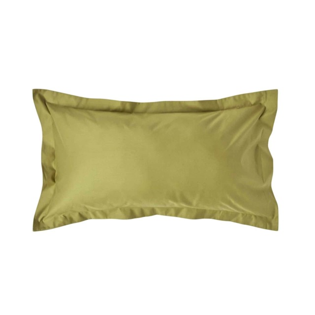 Homescapes Olive Green Egyptian Cotton Oxford Pillowcase 1000 TC - King Size Green King
