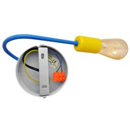 Oxford Wall Lamp Blue, Yellow 25cm