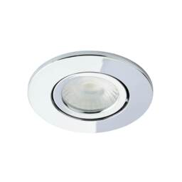 BHS Cal LED Fire Rated IP65 Recessed Spotlight Silver Chrome 1
