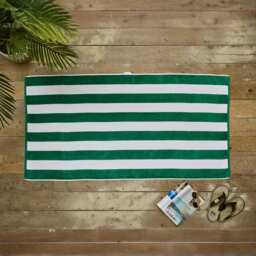 Deyongs Cabana Bay Beach Towel Green